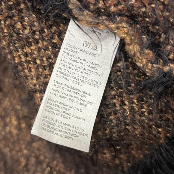 Lord & Taylor leopard print long open front cardigan, small - Picture 10 of 10